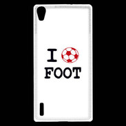 Coque Huawei Ascend P7 I love Foot