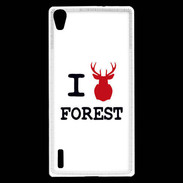 Coque Huawei Ascend P7 I love Forest