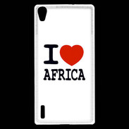 Coque Huawei Ascend P7 I love Africa