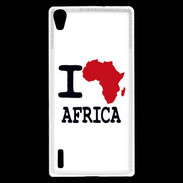 Coque Huawei Ascend P7 I love Africa 2