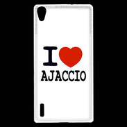 Coque Huawei Ascend P7 I love Ajaccio