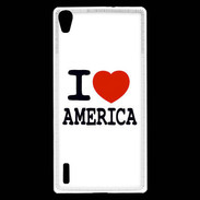 Coque Huawei Ascend P7 I love America