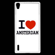 Coque Huawei Ascend P7 I love Amsterdam