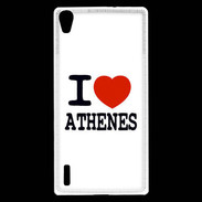 Coque Huawei Ascend P7 I love Athenes
