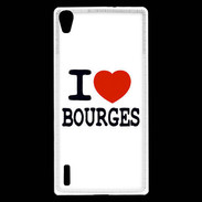 Coque Huawei Ascend P7 I love Bourges