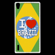 Coque Huawei Ascend P7 I love Brazil 3