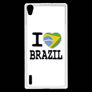 Coque Huawei Ascend P7 I love Brazil 2