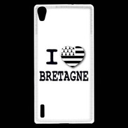 Coque Huawei Ascend P7 I love Bretagne 3