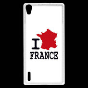 Coque Huawei Ascend P7 I love France 4