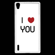 Coque Huawei Ascend P7 I love you