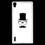 Coque Huawei Ascend P7 chapeau moustache