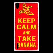 Coque Huawei Ascend P7 Keep Calm Take Banana Rouge