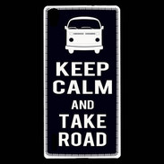 Coque Huawei Ascend P7 Keep Calm Take Road Noir