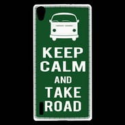 Coque Huawei Ascend P7 Keep Calm Take road Vert