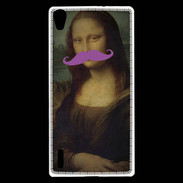Coque Huawei Ascend P7 Moustache Mona Lisa