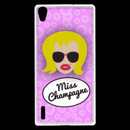 Coque Huawei Ascend P7 Miss Champagne Blonde