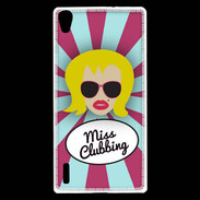 Coque Huawei Ascend P7 Miss Clubbing Blonde