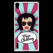 Coque Huawei Ascend P7 Miss Clubbing Brune