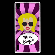 Coque Huawei Ascend P7 Miss Cougar Blonde