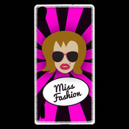 Coque Huawei Ascend P7 Miss Fashion Rousse