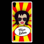 Coque Huawei Ascend P7 Miss Latina Brune