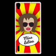 Coque Huawei Ascend P7 Miss Latina Chatain