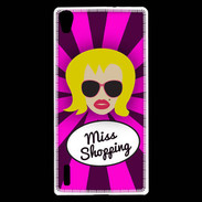 Coque Huawei Ascend P7 Miss Shopping Blonde