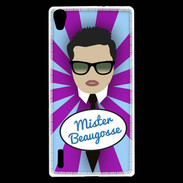Coque Huawei Ascend P7 Mister Beau gosse Brun