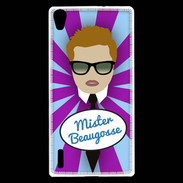 Coque Huawei Ascend P7 Mister Beau gosse Roux