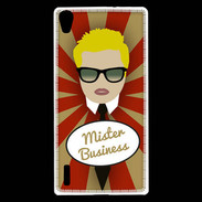 Coque Huawei Ascend P7 Mister Business Blond