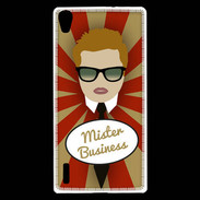 Coque Huawei Ascend P7 Mister Business Roux