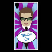Coque Huawei Ascend P7 Mister Car Chatain