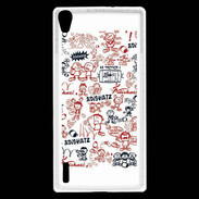 Coque Huawei Ascend P7 Adishatz All Over Rugby