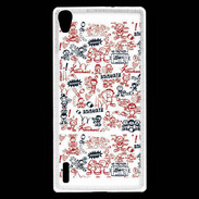 Coque Huawei Ascend P7 Adishatz All Over Rugby YM