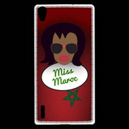 Coque Huawei Ascend P7 Miss Maroc