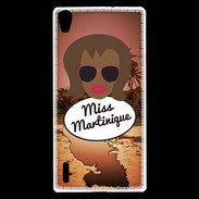 Coque Huawei Ascend P7 Miss Martinique Black