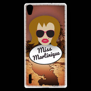 Coque Huawei Ascend P7 Miss Martinique Rousse
