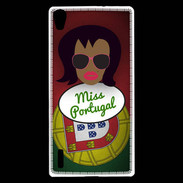 Coque Huawei Ascend P7 Miss Portugal Black