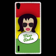 Coque Huawei Ascend P7 Miss Rasta Brune