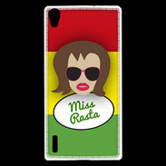 Coque Huawei Ascend P7 Miss Rasta Chatain