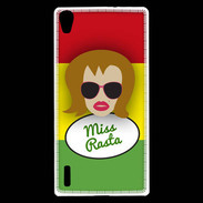 Coque Huawei Ascend P7 Miss Rasta Rousse