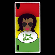 Coque Huawei Ascend P7 Miss Rasta Black