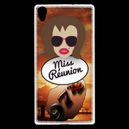 Coque Huawei Ascend P7 Miss Réunion Chatain