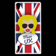 Coque Huawei Ascend P7 Miss UK Blonde