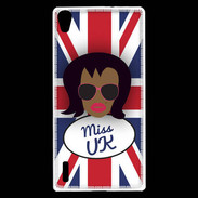 Coque Huawei Ascend P7 Miss UK Black