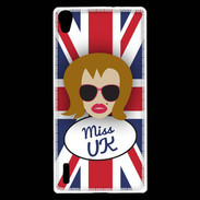 Coque Huawei Ascend P7 Miss UK Rousse