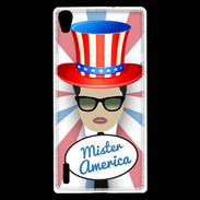 Coque Huawei Ascend P7 Mister América Brun