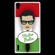 Coque Huawei Ascend P7 Mister Italie Brun