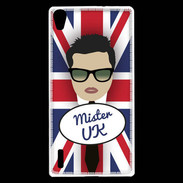 Coque Huawei Ascend P7 Mister UK Brun