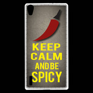 Coque Huawei Ascend P7 Keep Calm and Be Spicy Gris